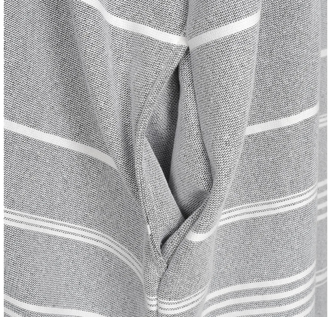 gray towel changing poncho with pockets 