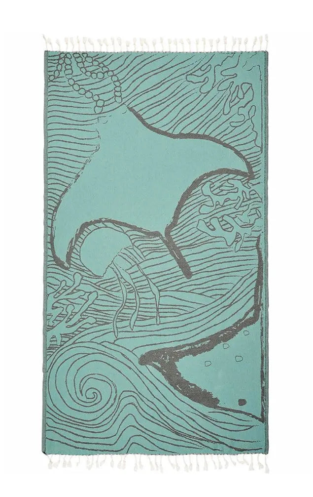 Teal Stringray Luxe In The Current